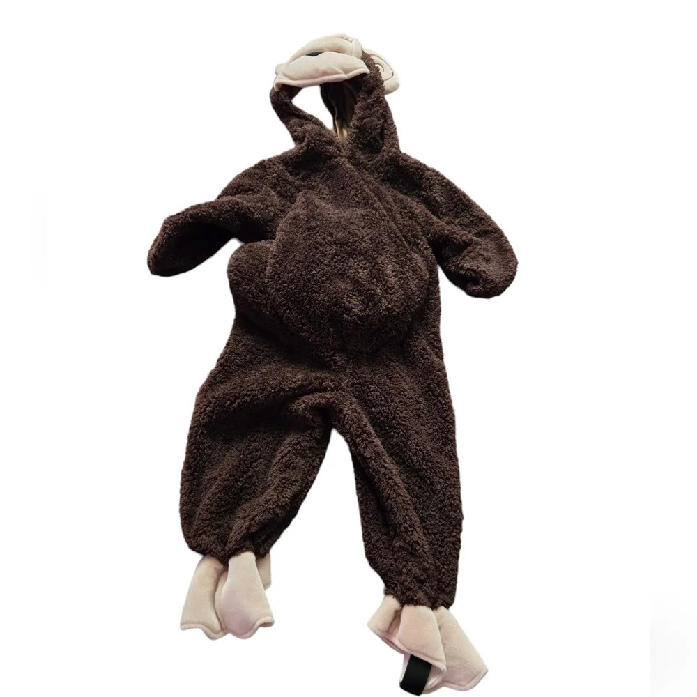 Koala Kids Brown and Cream Plush Monkey Costume for Kids